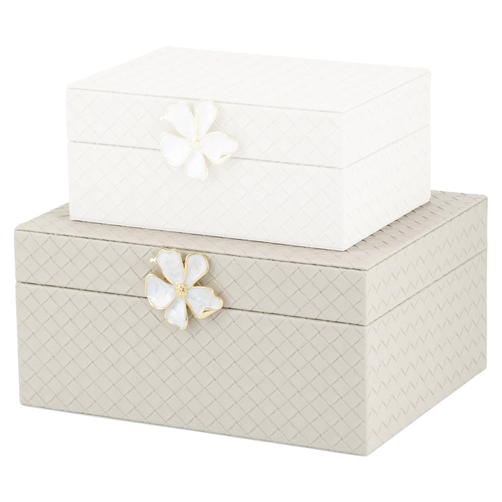 Opbergdoos Lillie ivory large