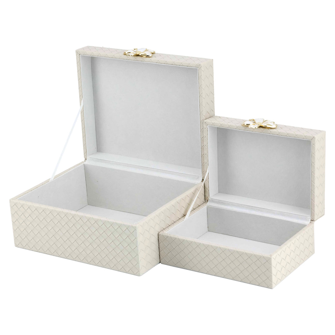 Opbergdoos Lillie ivory large