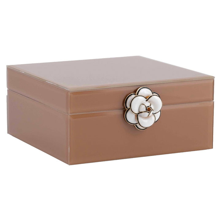 Opbergdoos Floral brown small