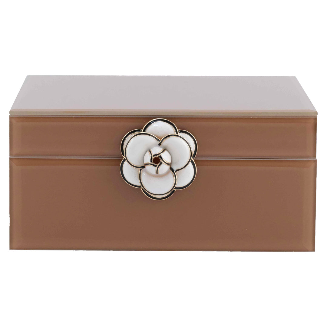 Opbergdoos Floral brown small