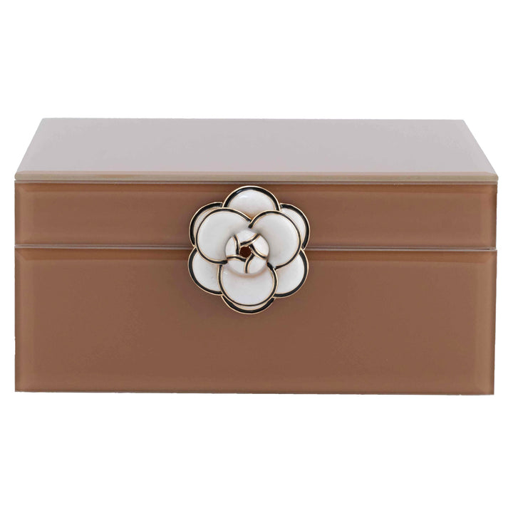 Opbergdoos Floral brown small