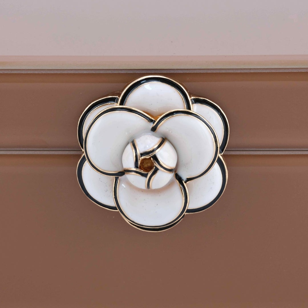 Opbergdoos Floral brown small