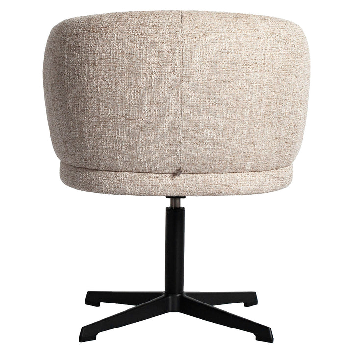 Eetkamerstoel Dinan cream tweed fire retardant - swivel