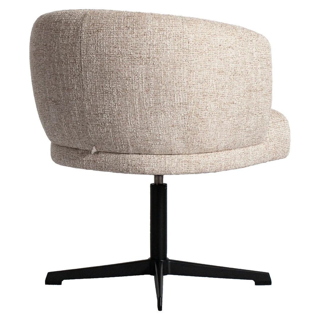 Eetkamerstoel Dinan cream tweed fire retardant - swivel