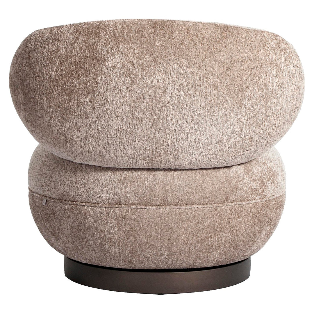 Lounge stoel Jace be easy sand swivel fire retardant