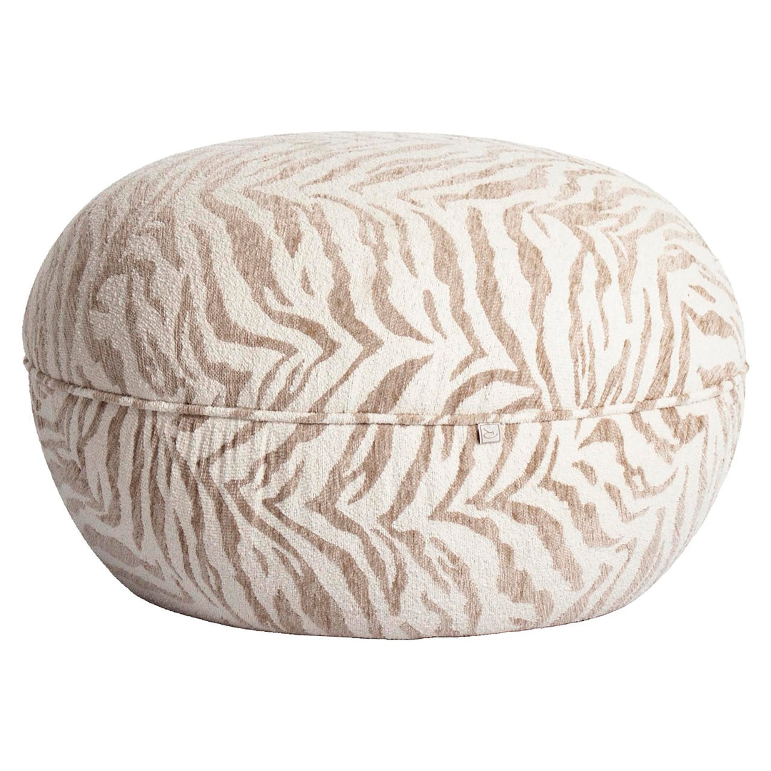 Poef & Voetenbank Jace beige tiger