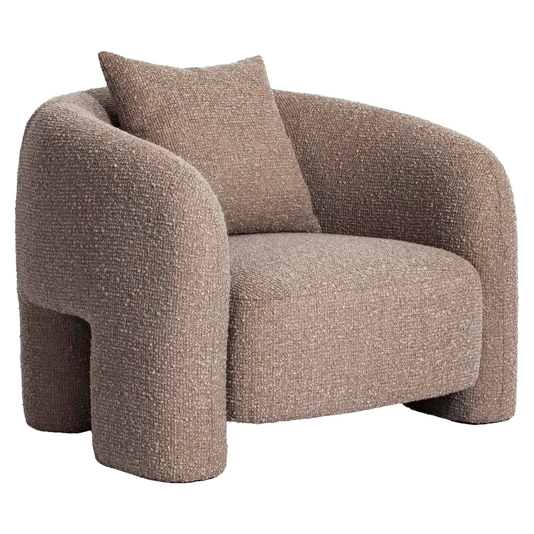Lounge stoel Tuscany mocca chunky