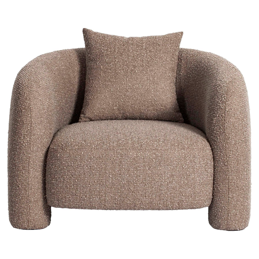 Lounge stoel Tuscany mocca chunky