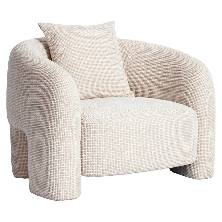 Lounge stoel Tuscany beige blockweave
