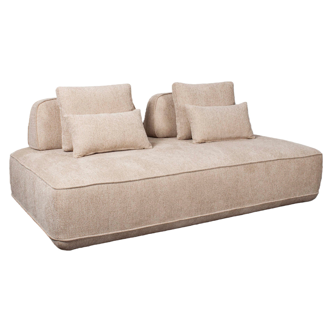 Bank Tudor natural boldweave 2,5-seater movable backrest