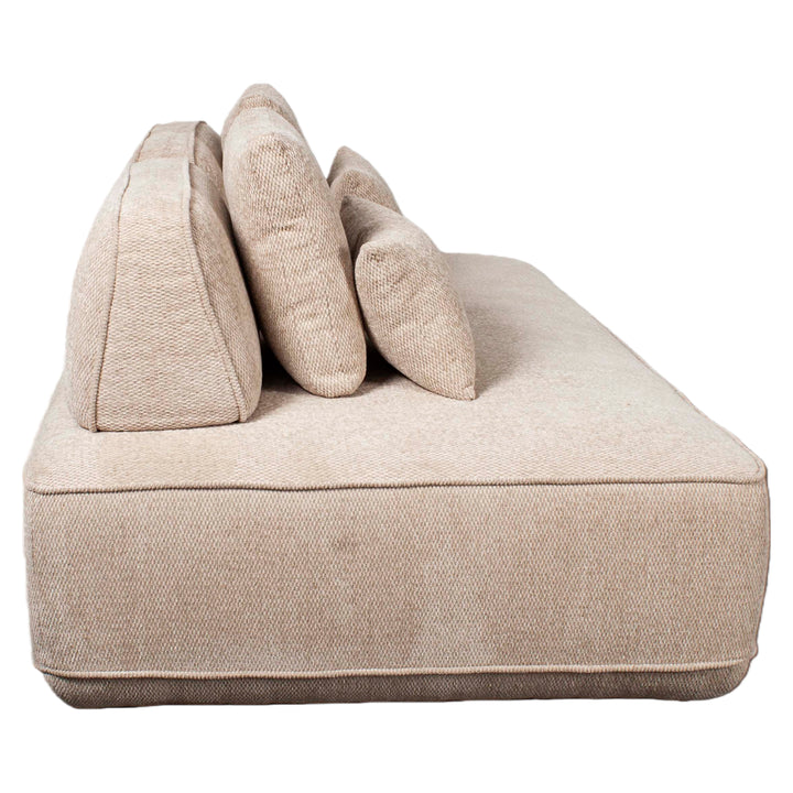 Bank Tudor natural boldweave 2,5-seater movable backrest