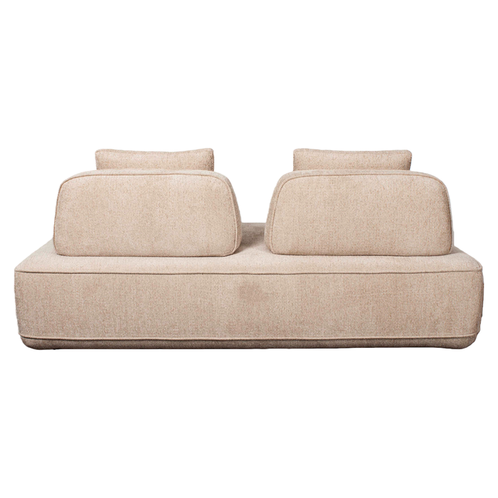 Bank Tudor natural boldweave 2,5-seater movable backrest
