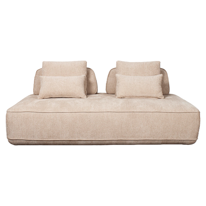 Bank Tudor natural boldweave 2,5-seater movable backrest