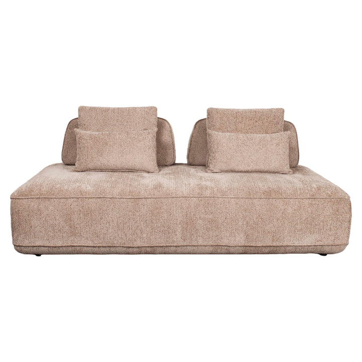 Bank Tudor mocca boldweave 2,5-seater movable backrest