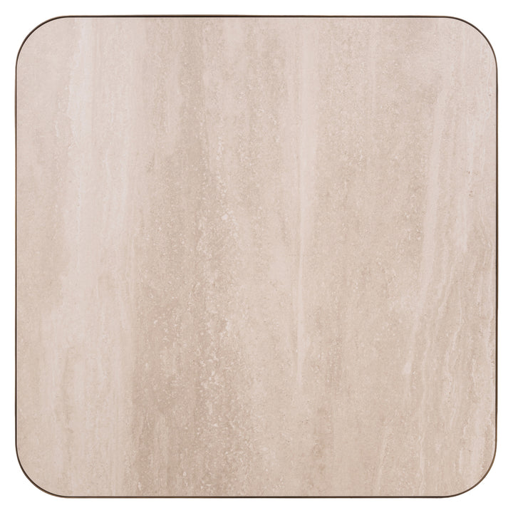 Salontafel Claridge beige 90x90 (cumulus)