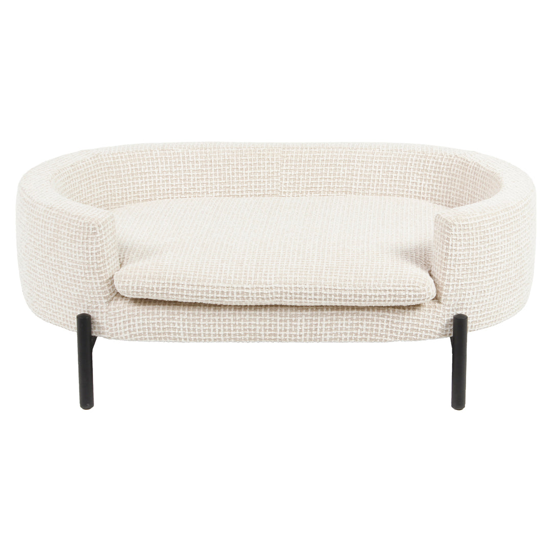 Hondenbed Dolly beige blockweave