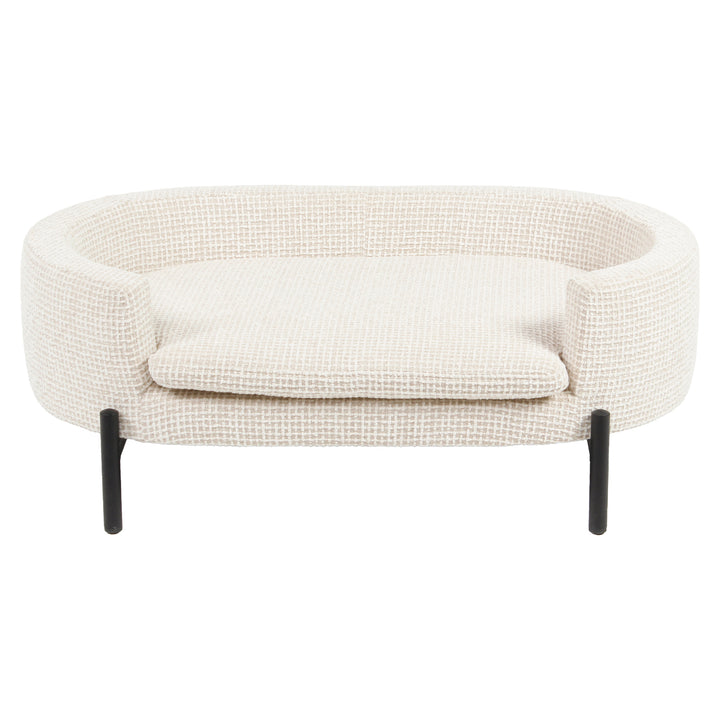Hondenbed Dolly beige blockweave