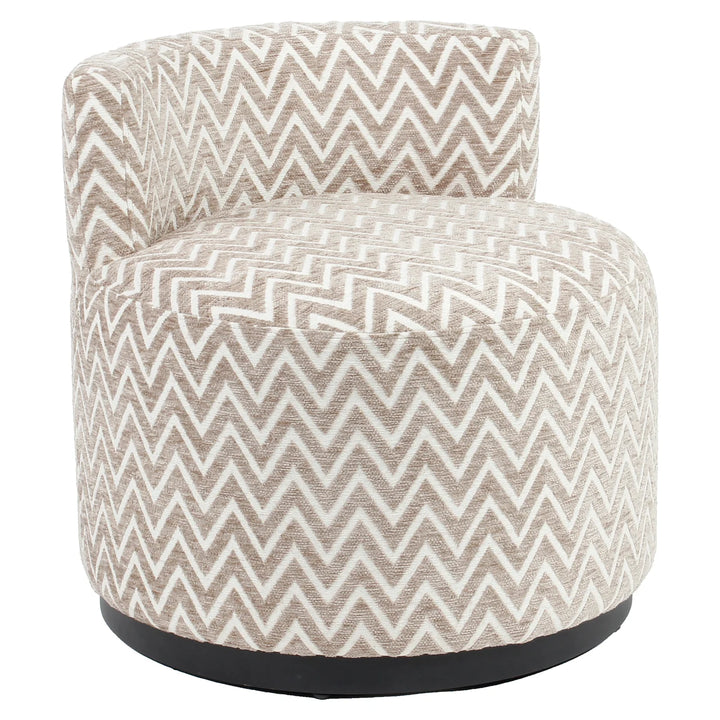 Lounge stoel Franny sand chevron