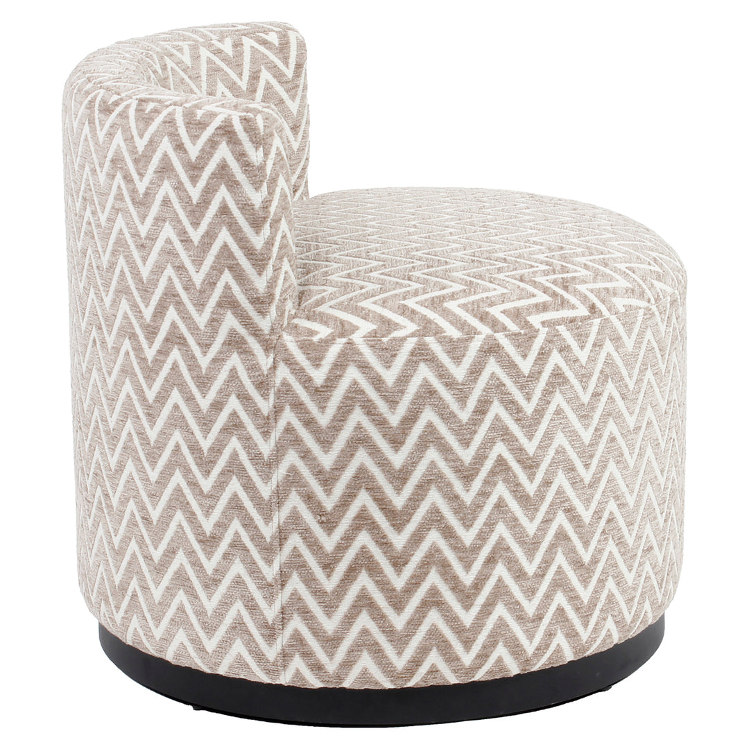 Lounge stoel Franny sand chevron