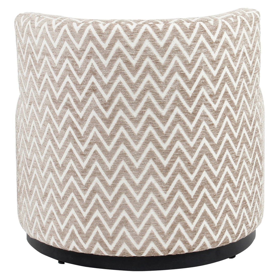 Lounge stoel Franny sand chevron