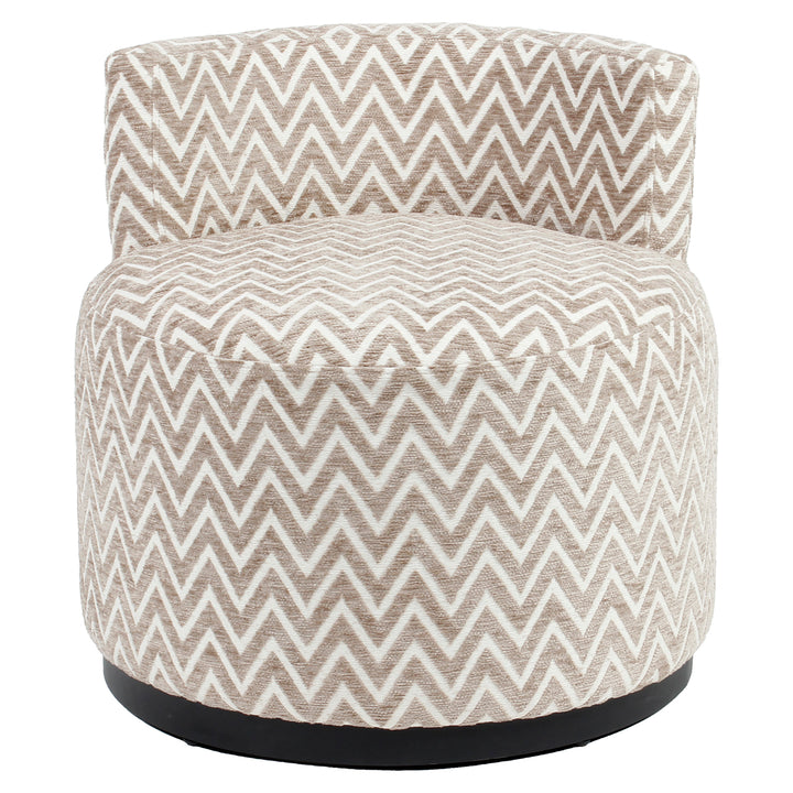 Lounge stoel Franny sand chevron