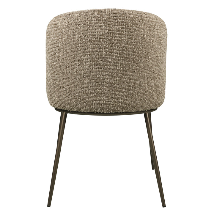 Eetkamerstoel Elvi mocca chunky fire retardant (Set of 2)