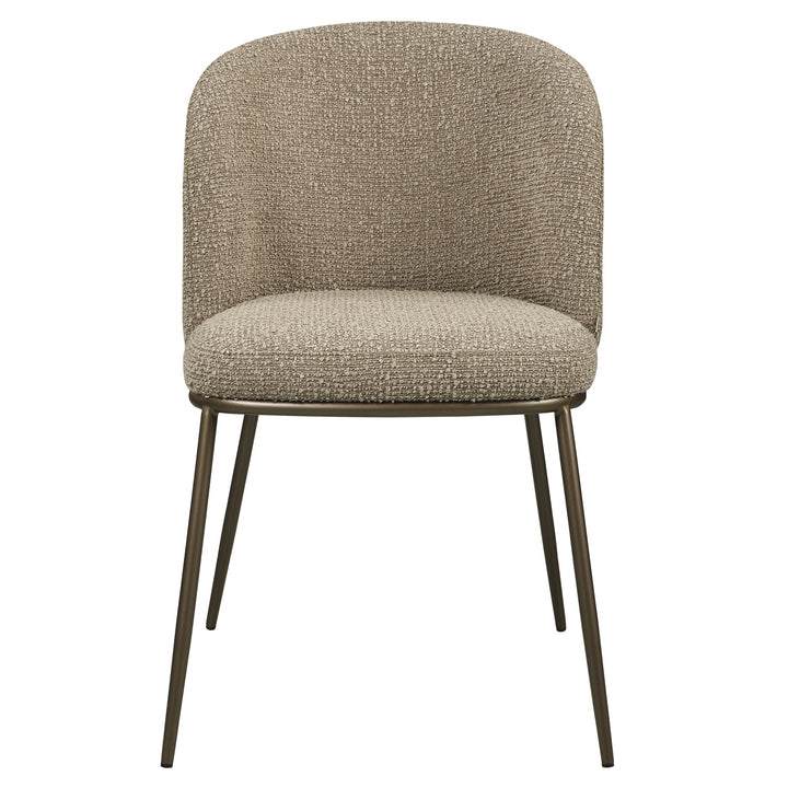 Eetkamerstoel Elvi mocca chunky fire retardant (Set of 2)