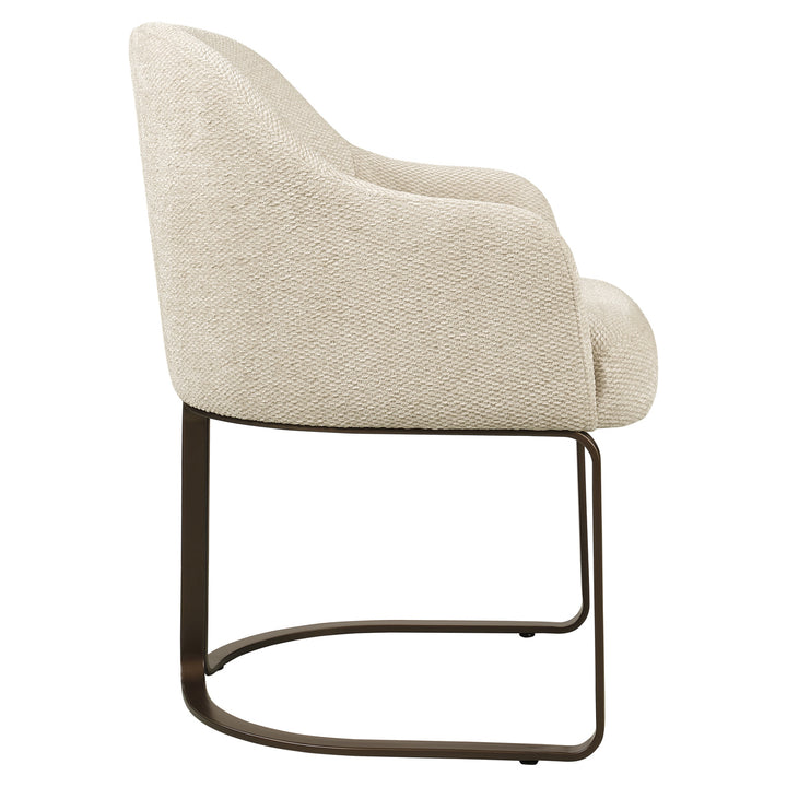 Eetkamerstoel Hadley natural boldweave fire retardant