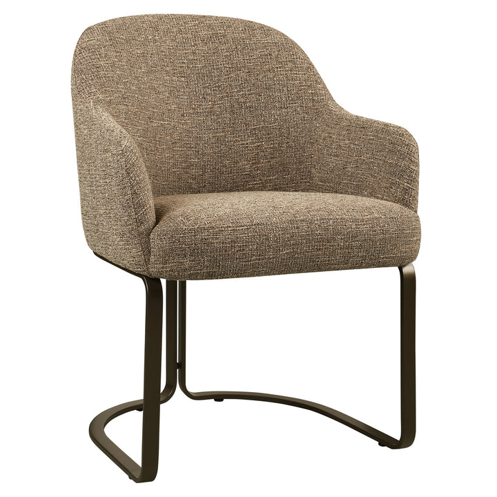Eetkamerstoel Hadley brown tweed fire retardant