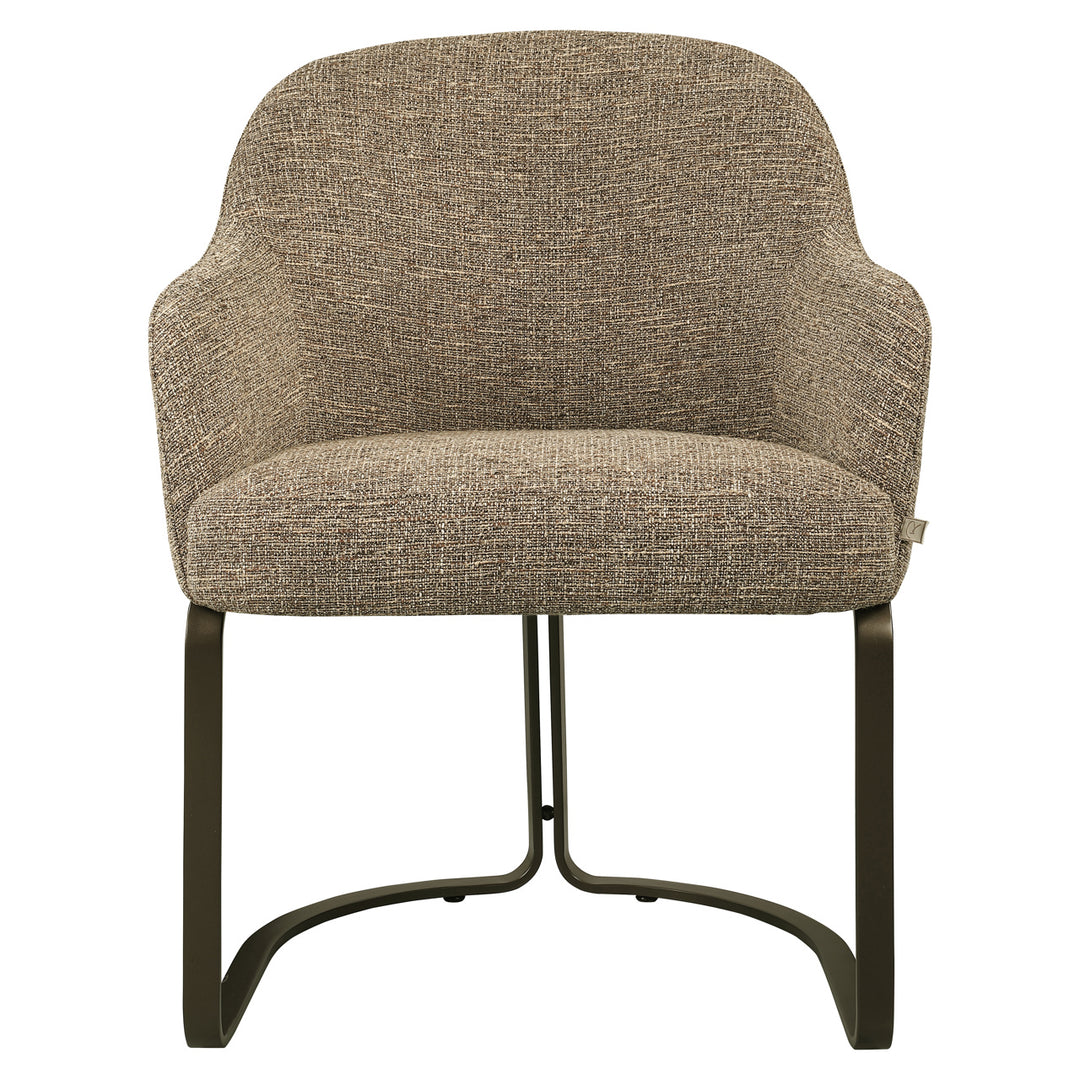 Eetkamerstoel Hadley brown tweed fire retardant