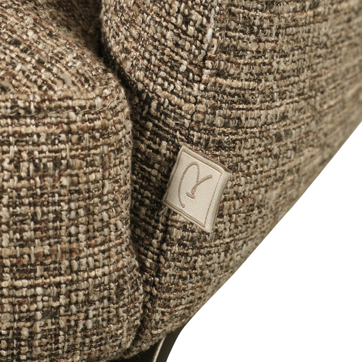 Eetkamerstoel Hadley brown tweed fire retardant