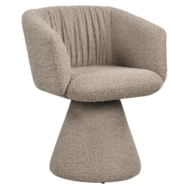 Eetkamerstoel Madeline mocca chunky swivel