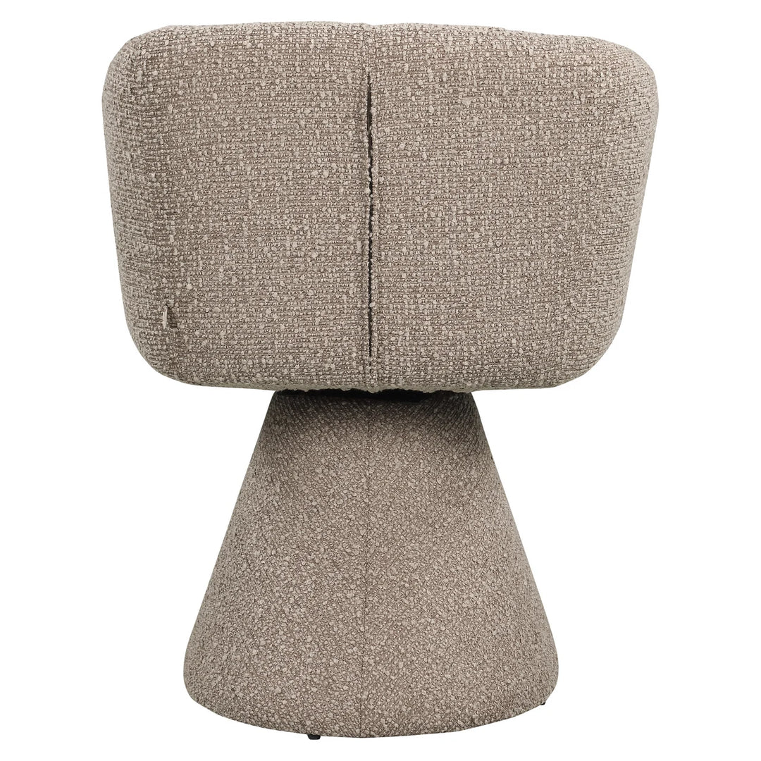 Eetkamerstoel Madeline mocca chunky swivel