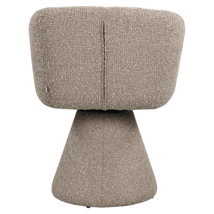 Eetkamerstoel Madeline mocca chunky swivel
