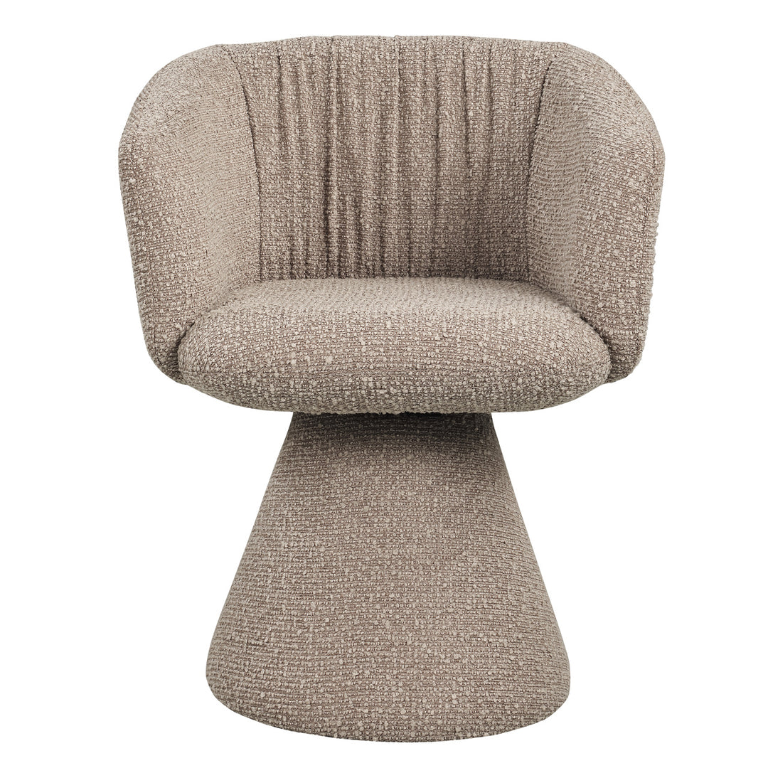 Eetkamerstoel Madeline mocca chunky swivel