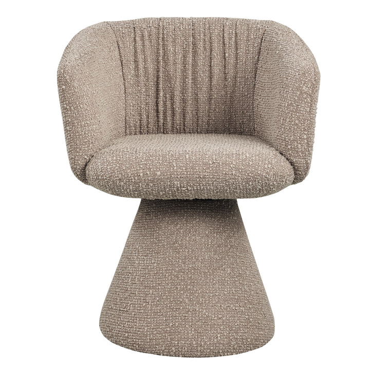 Eetkamerstoel Madeline mocca chunky swivel