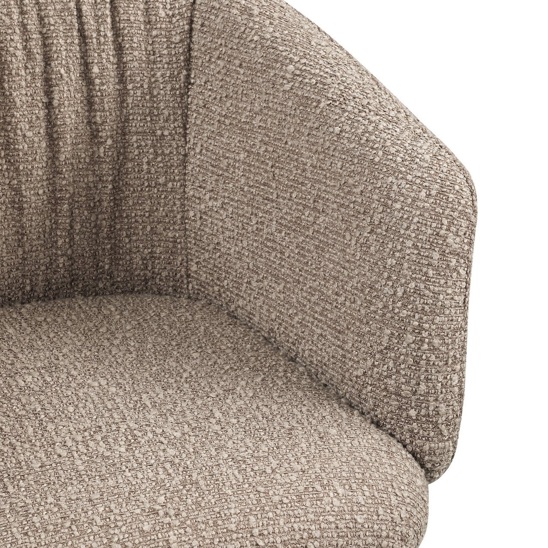 Eetkamerstoel Madeline mocca chunky swivel