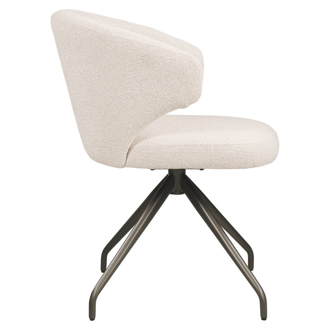 Eetkamerstoel Milly biscotti swivel