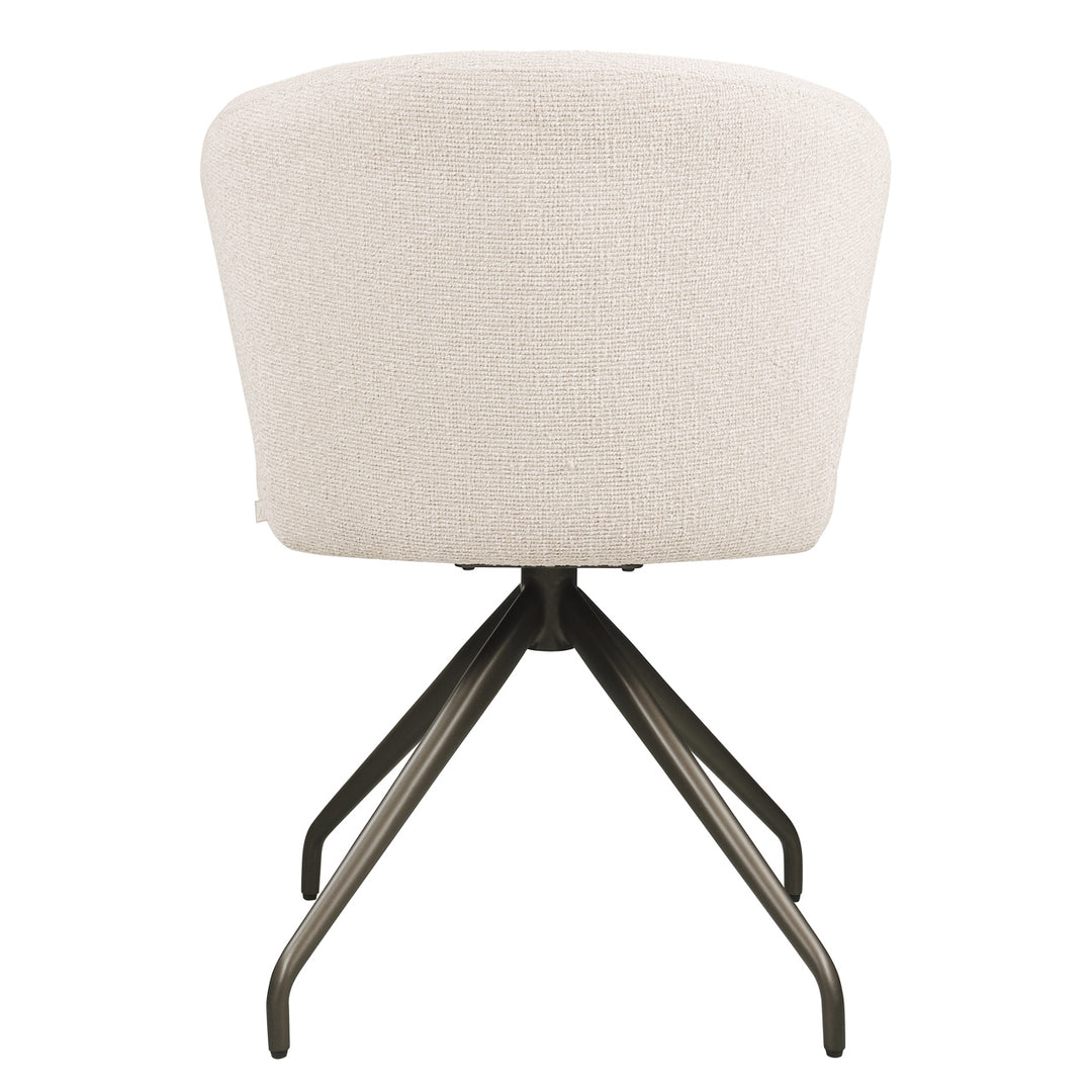 Eetkamerstoel Milly biscotti swivel