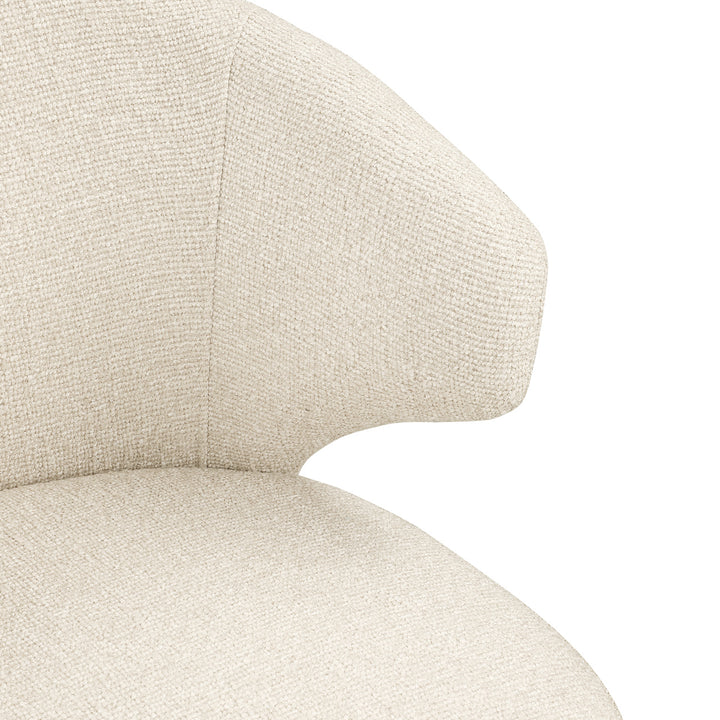Eetkamerstoel Milly biscotti swivel