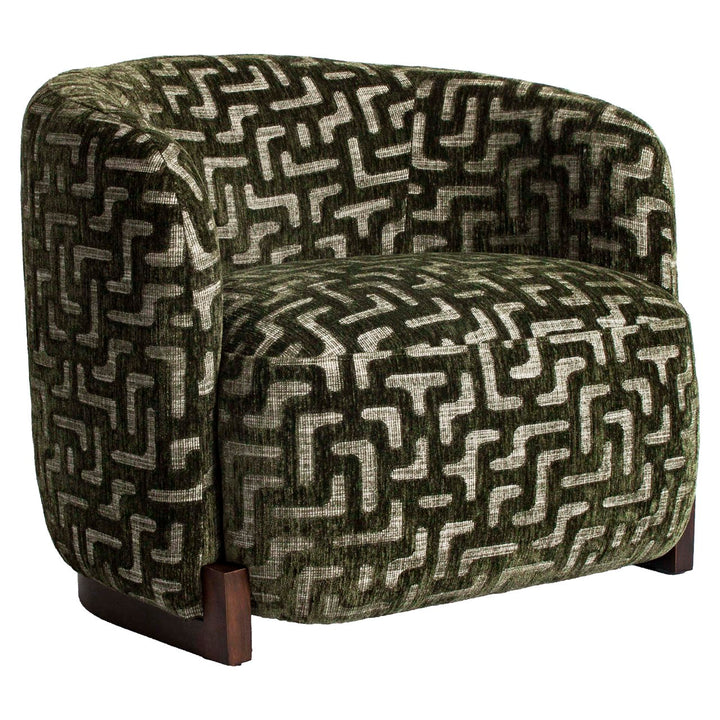 Lounge stoel Hannah moss labyrinth fire retardant