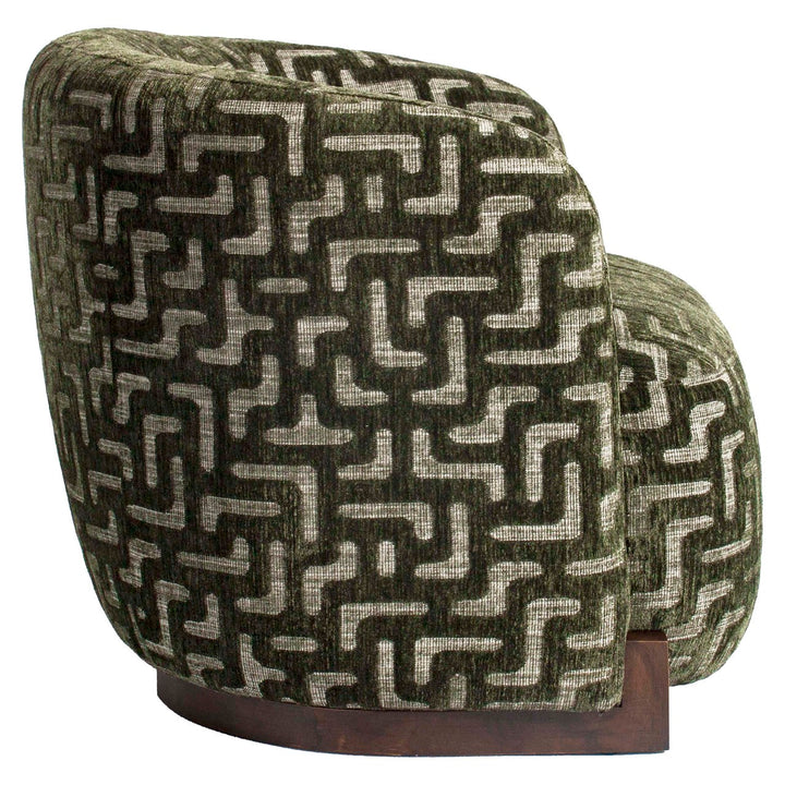 Lounge stoel Hannah moss labyrinth fire retardant