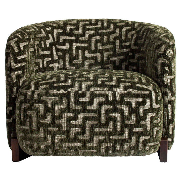 Lounge stoel Hannah moss labyrinth fire retardant