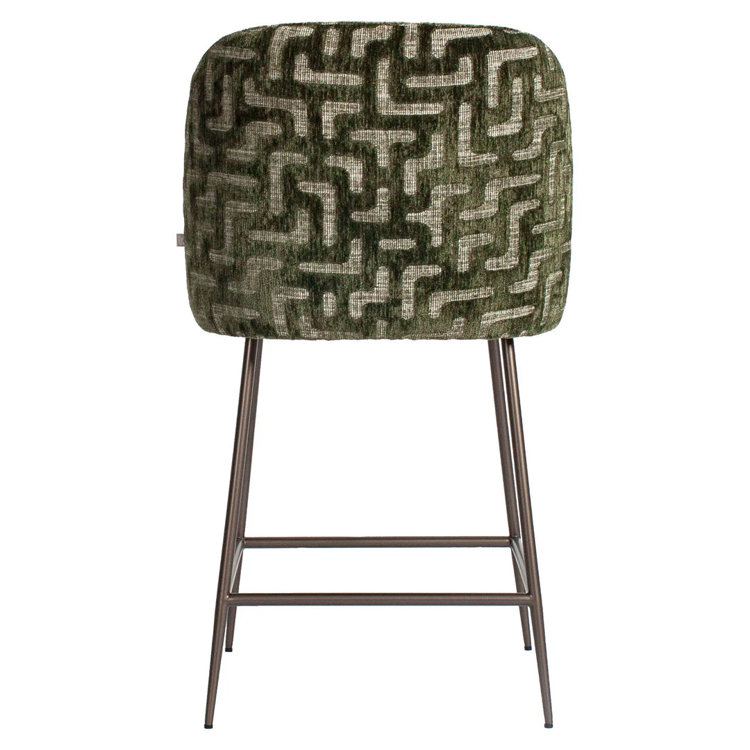 Counterstoel Pullitzer moss labyrinth
