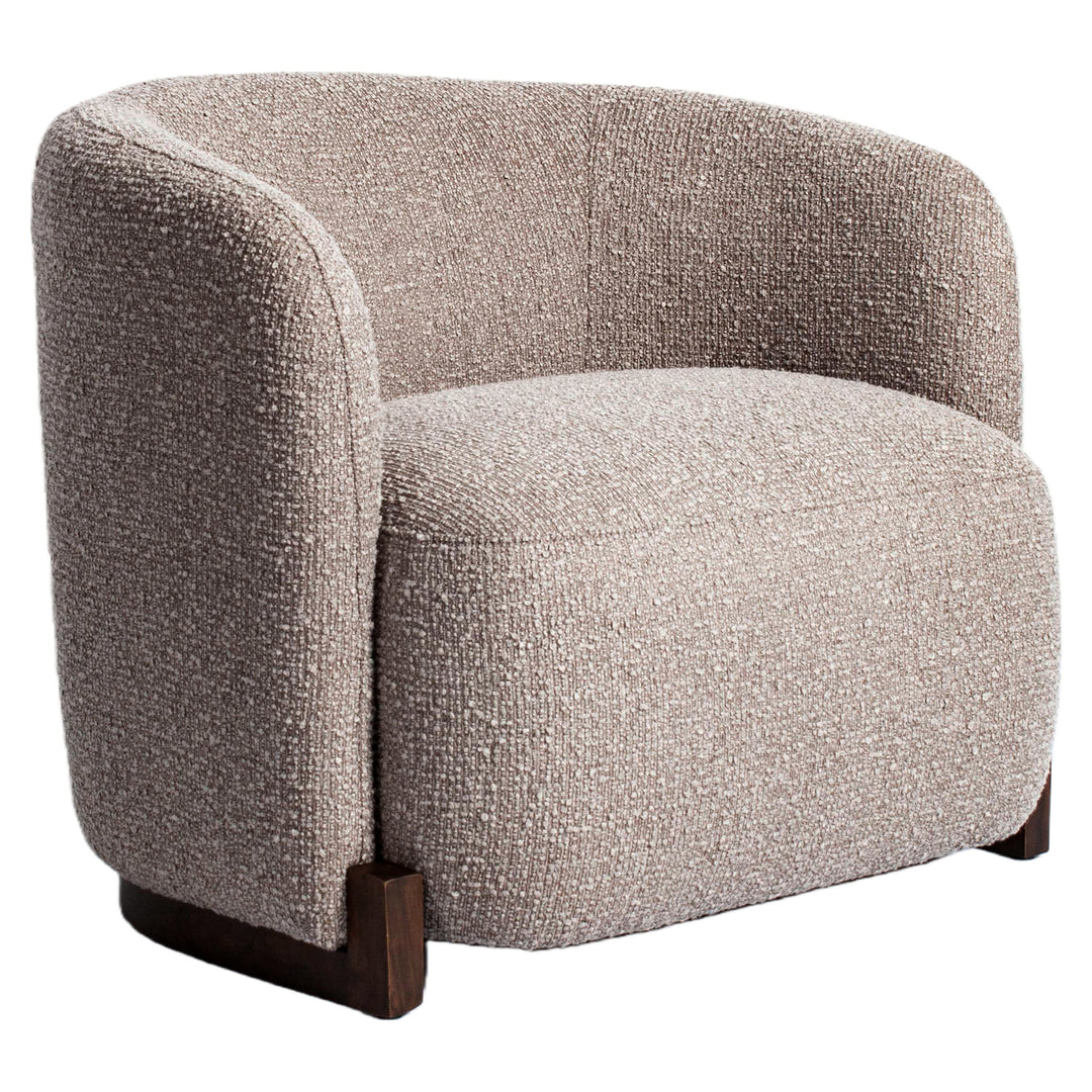 Lounge stoel Hannah mocca chunky fire retardant