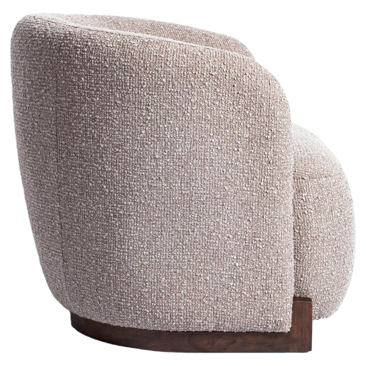 Lounge stoel Hannah mocca chunky fire retardant