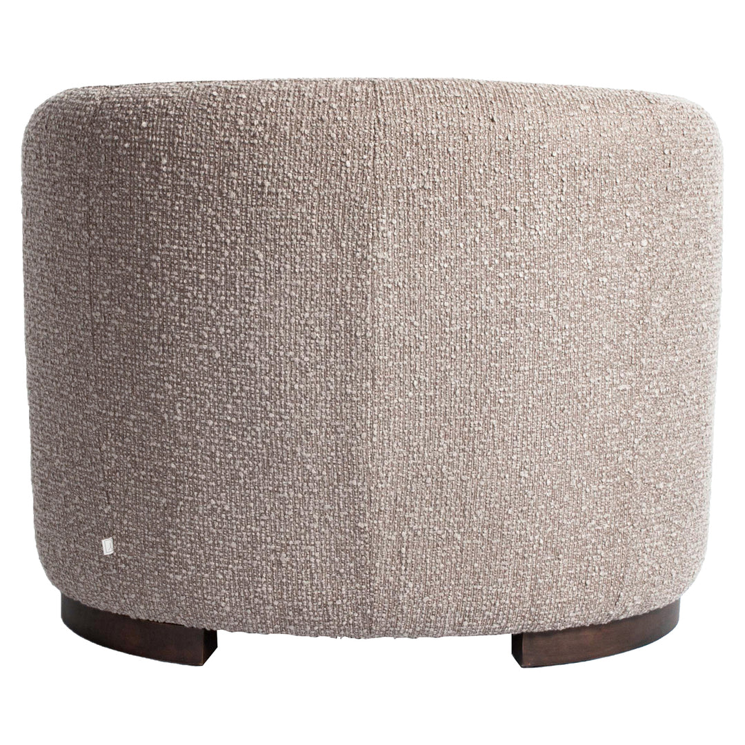 Lounge stoel Hannah mocca chunky fire retardant