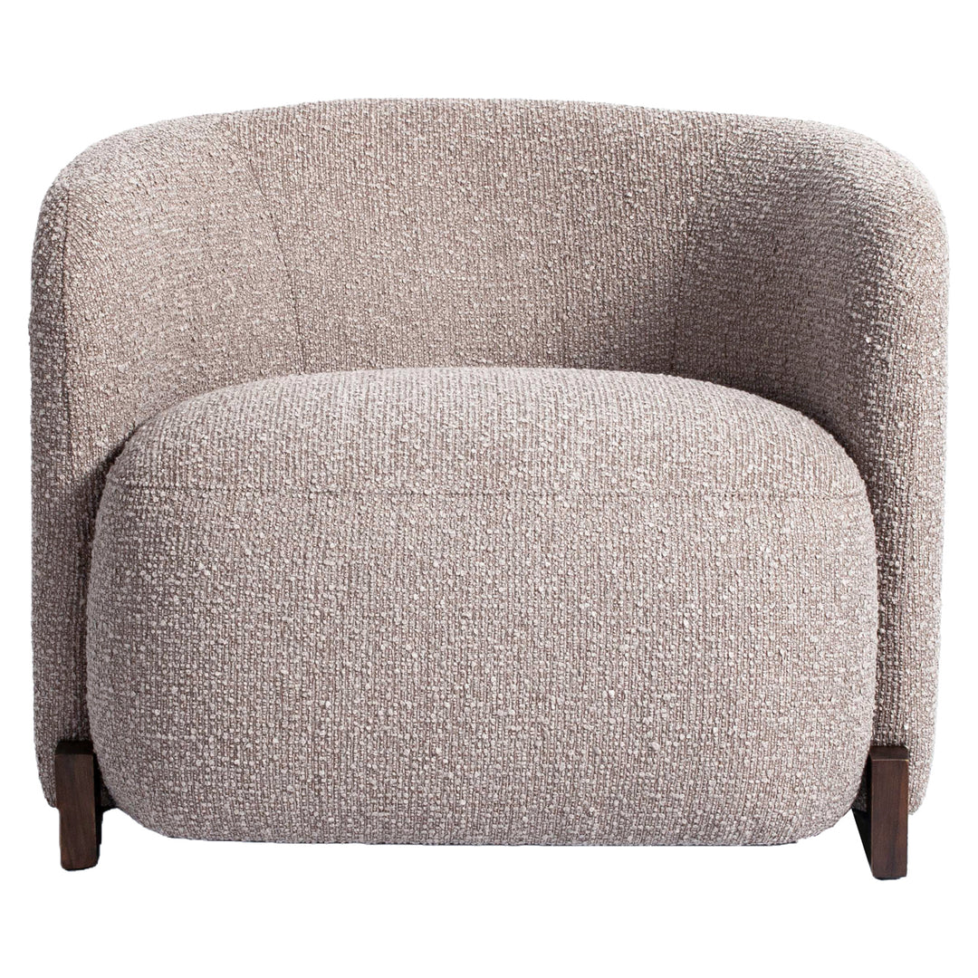 Lounge stoel Hannah mocca chunky fire retardant