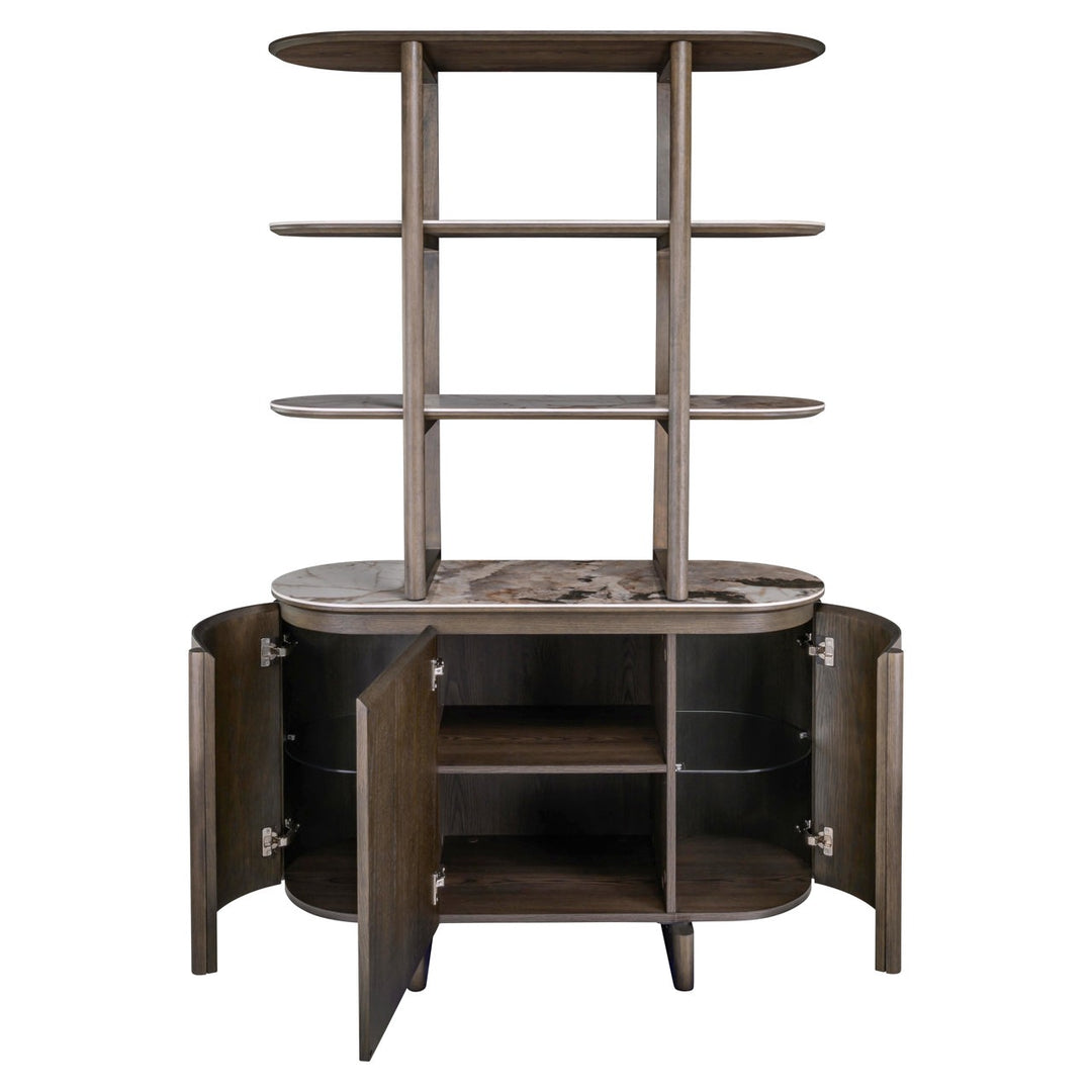 Wandkast Langford brown