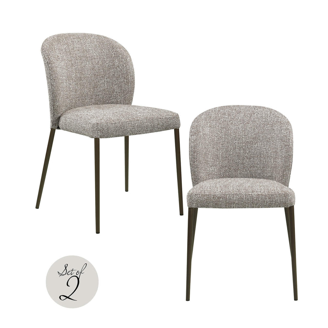 Eetkamerstoel Stacker  earth tweed fire retardant (Set of 2)